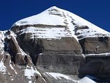 14 Mount Kailash South Face Close Up On Mount Kailash Inner Kora Nandi Parikrama The view of the Mount Kailash South Face gets better and better as we trek ever closer to the 13 Golden Chortens (09:26).